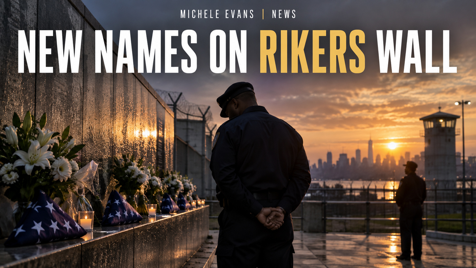 Rikers memorial wall honoring correction staff lost after 9/11