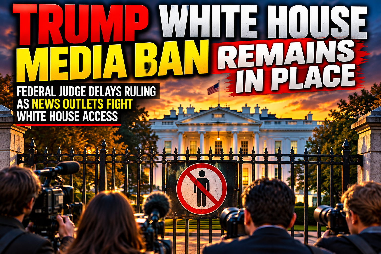 White House press access headline image for report on the media ban