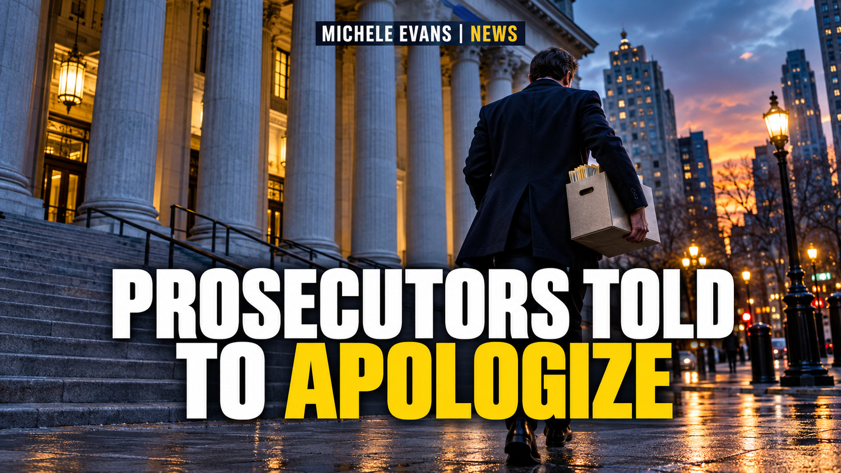 Prosecutors told to apologize headline image